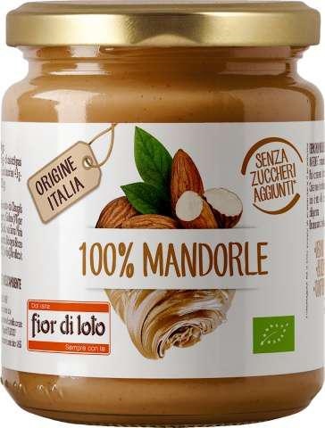CREMA DI MANDORLE TOSTATE 100% 200 G (FIOR DI LOTO)