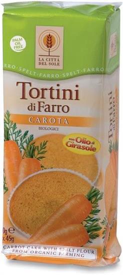 TORTINE DI FARRO ALLA CAROTA 4X45 GR