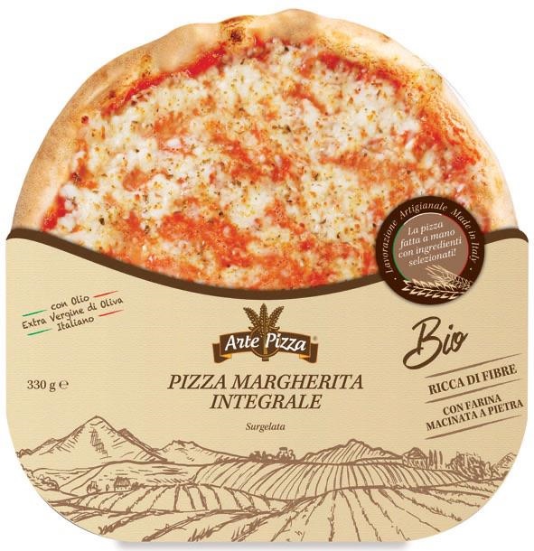 PIZZA MARGHERITA DI FRUMENTO INTEGRALE 0,33 GR ARTEPIZZA